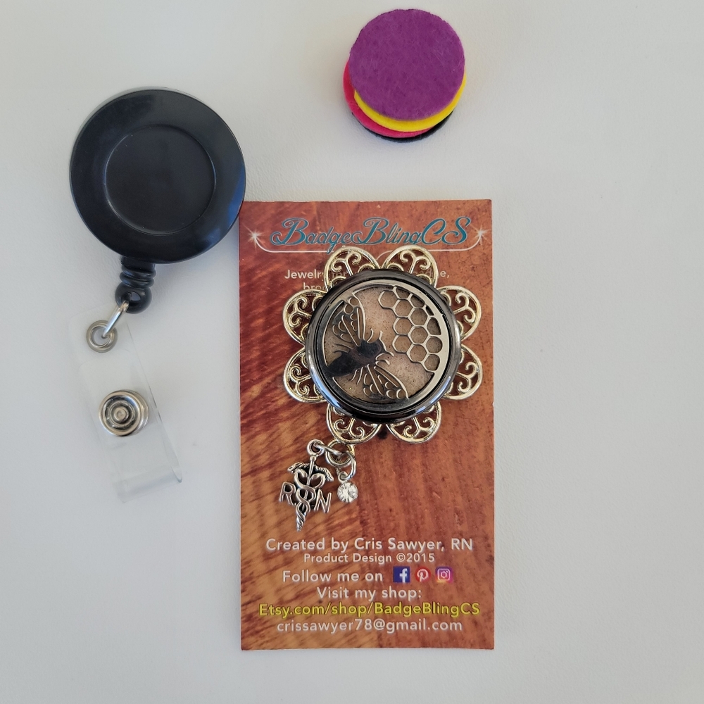 Honeybee Badge Reel